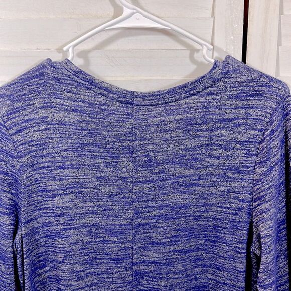 LOGO By Lori Goldstein Tunic Size Small Purple Long Sleeves Knit - Picture 11 of 13